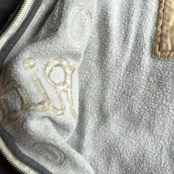 Hollister Riders Laguna Sweatshirt Zip Front Vintage Distressed Medium Gray Y2K - Picture 15 of 15